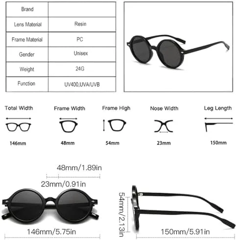 

Ретро круглые солнцезащитные очки для женщин, модные градиентные очки с защитой от УФ-излучения UV400, модные панк-солнцезащитные очки для мужчин MTZJH, Champagne Tea