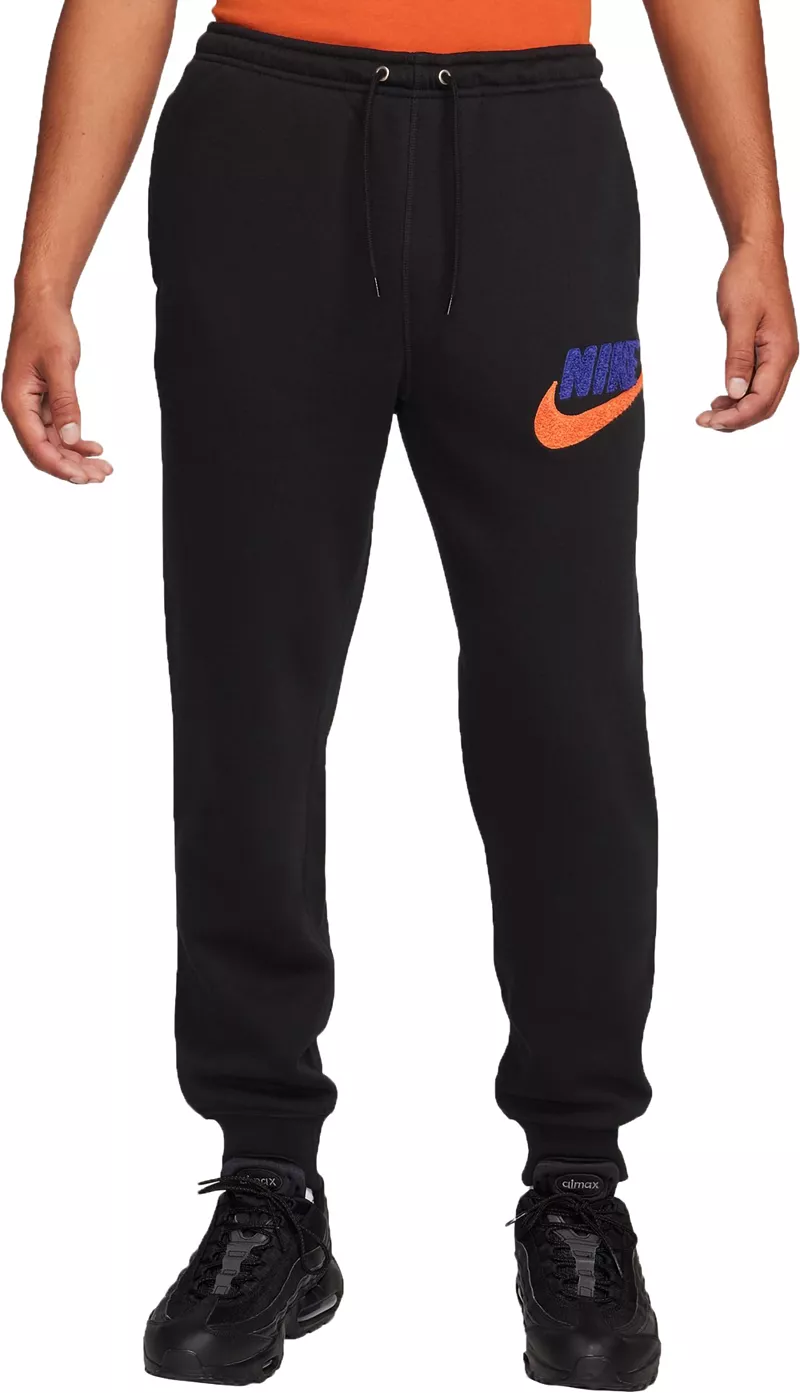 

Мужские джоггеры из синели с начесом Nike Club Futura из флиса, черный