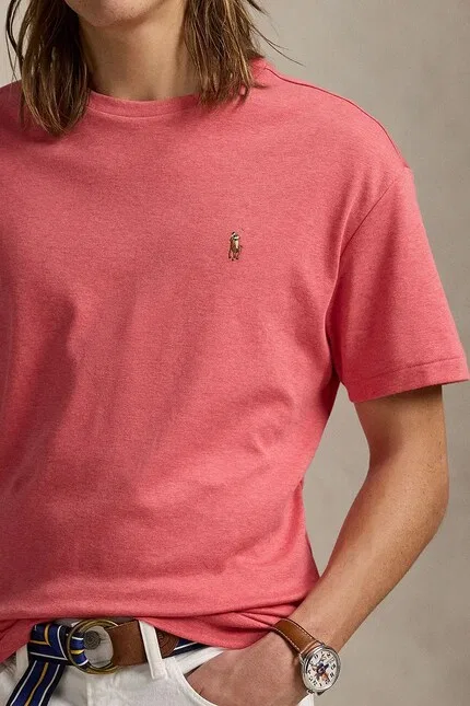Футболка из мягкого хлопка Polo Ralph Lauren, розовый — фото 4