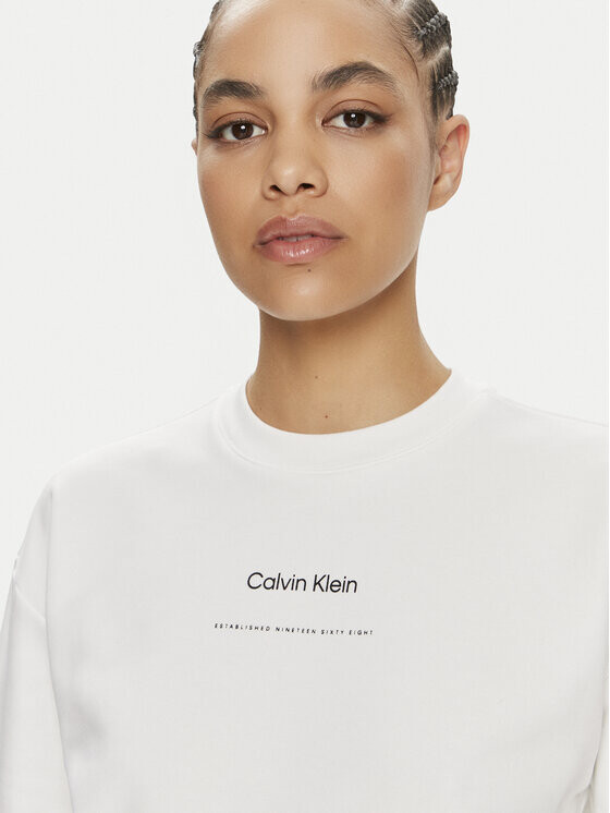 Толстовка стандартного кроя Calvin Klein, белый — фото 4