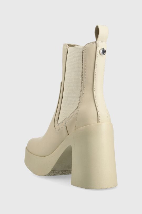 Женские ботинки челси Steve Madden на высоком каблуке, бежевый — фото 3