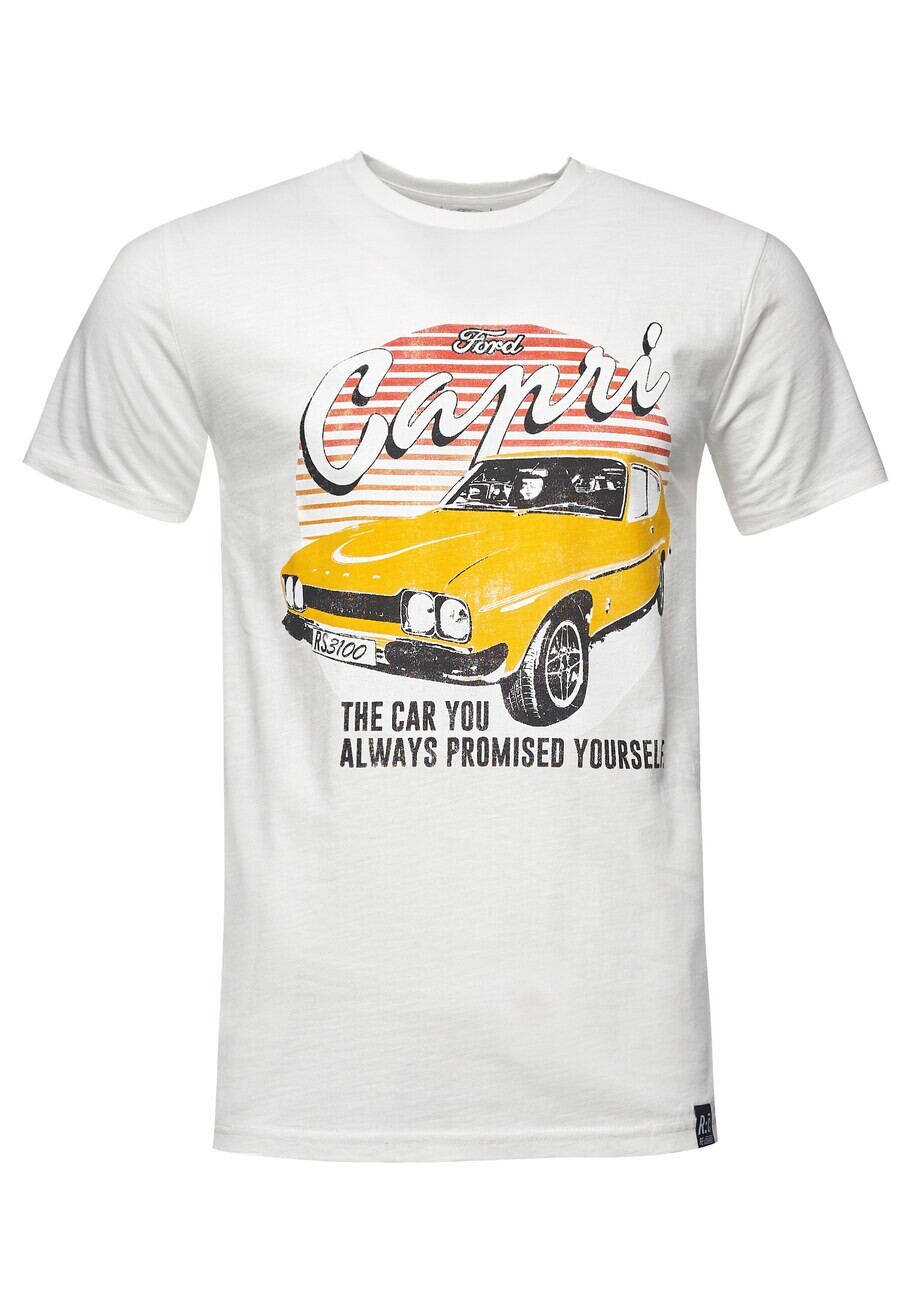 

Классическая футболка Recovered Shirt Ford Capri RS1300, экрю