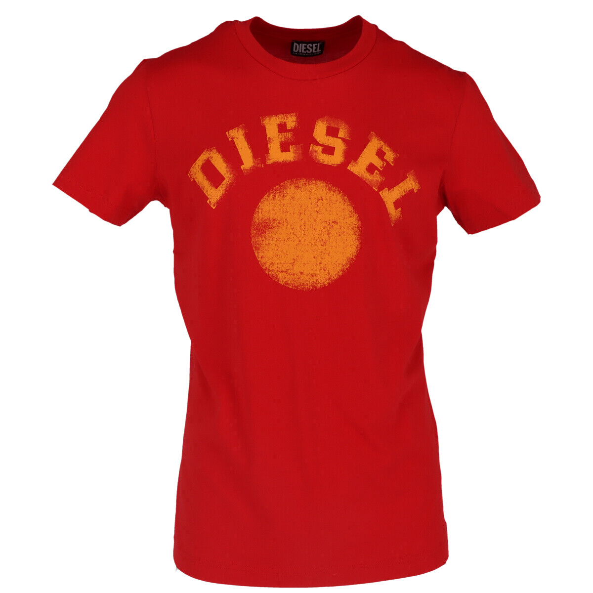 

Футболка мужская Diesel с принтом, красный