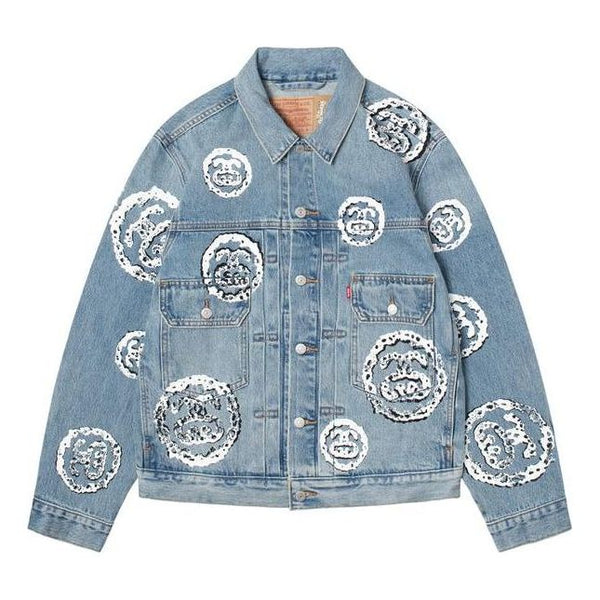 

Куртка x denim tears type 2 jacket 'light indigo' Stussy, голубой