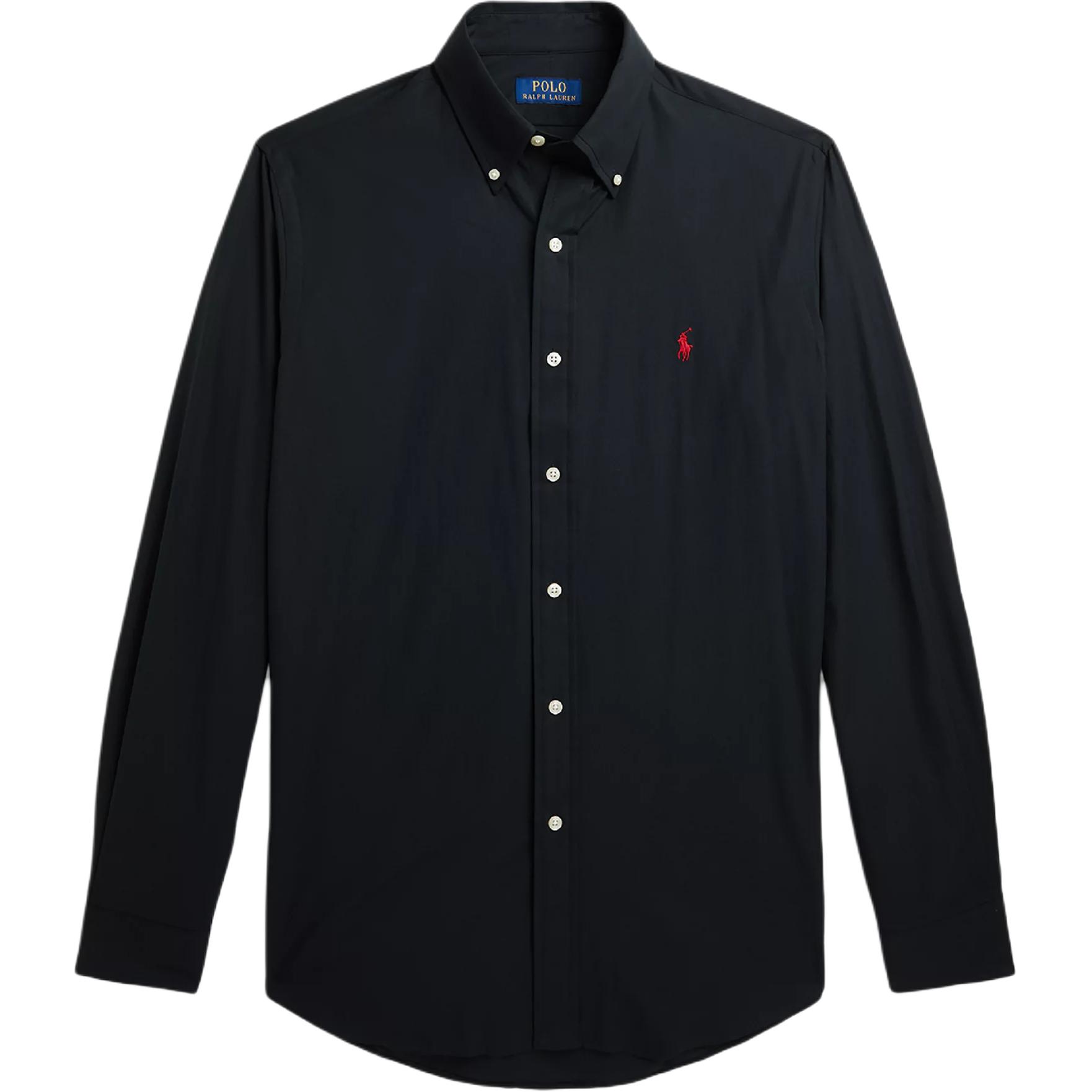 

Хлопковая рубашка Polo Ralph Lauren, черный