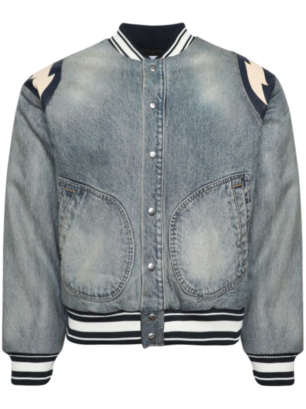 

Джинсовый бомбер Lightening RHUDE, синий