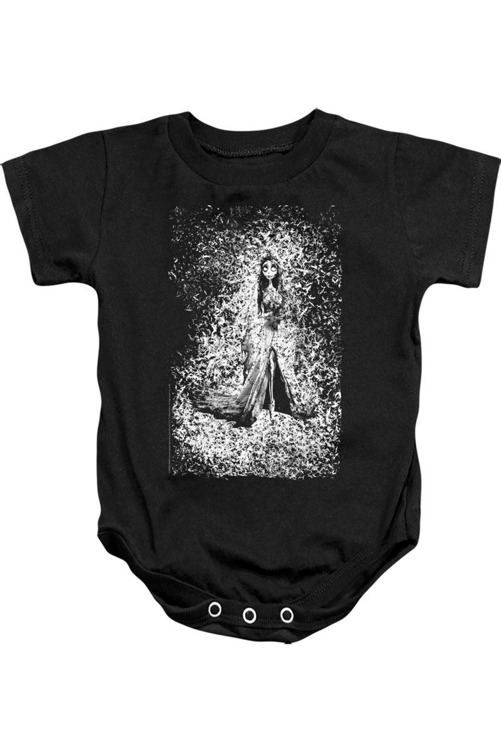 

Детский комбинезон "Труп невесты" с эффектом растворения Gildan, черный