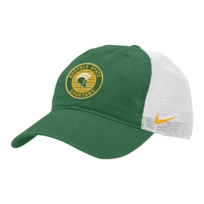 

Бейсболка Nike Norfolk State Heritage86 College Trucker Hat, цвет Pine Green