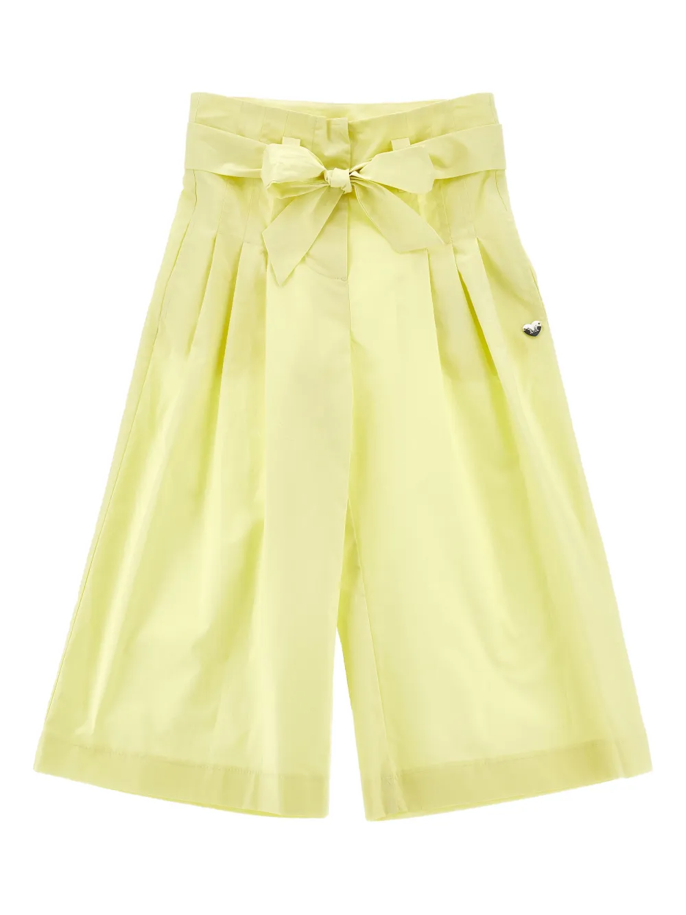 

Брюки с бантом и складками Monnalisa, желтый