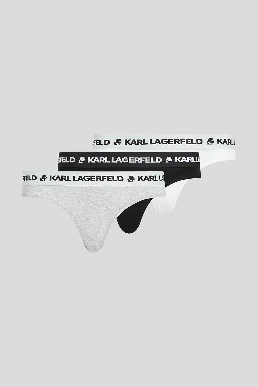 

3 пары хлопковых трусов Karl Lagerfeld, мультиколор