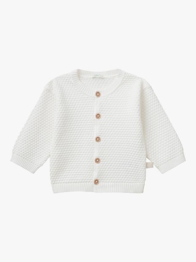 

Детский вязаный кардиган Benetton, цвет Offwhite
