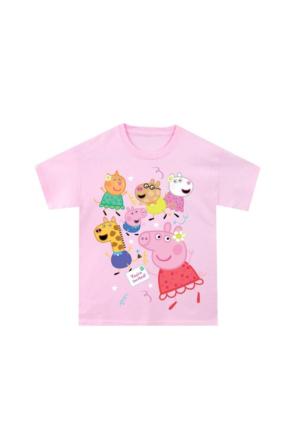 

Футболка для вечеринки «Свинка Пеппа» Peppa Pig, розовый