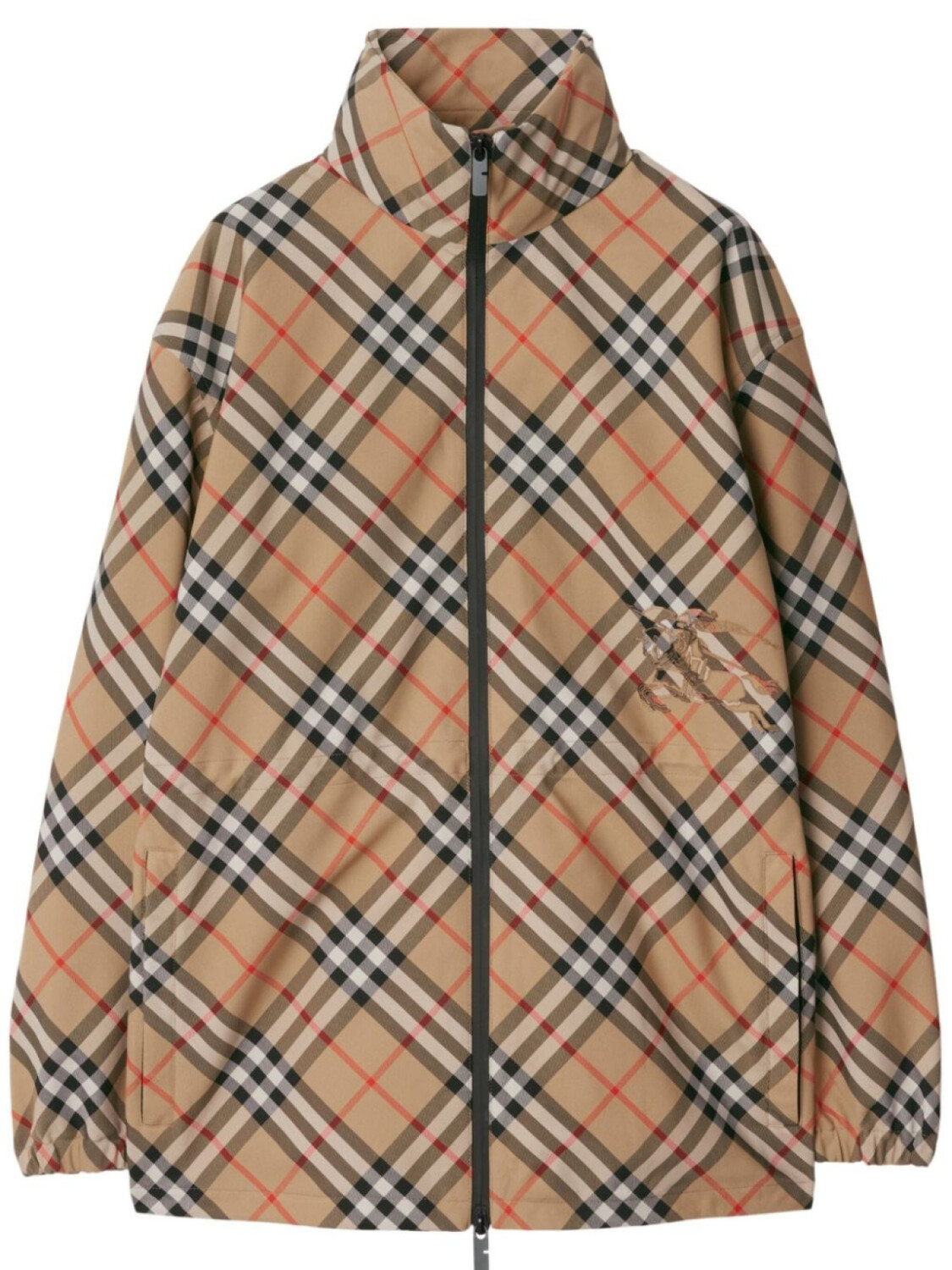 

Куртка Burberry в клетку, нейтральный цвет