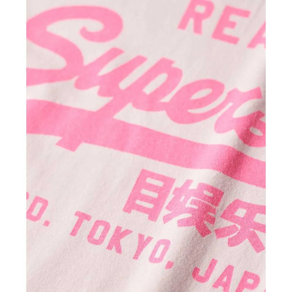 Футболка без рукавов Superdry Vl Neon Scoop, розовый — фото 2