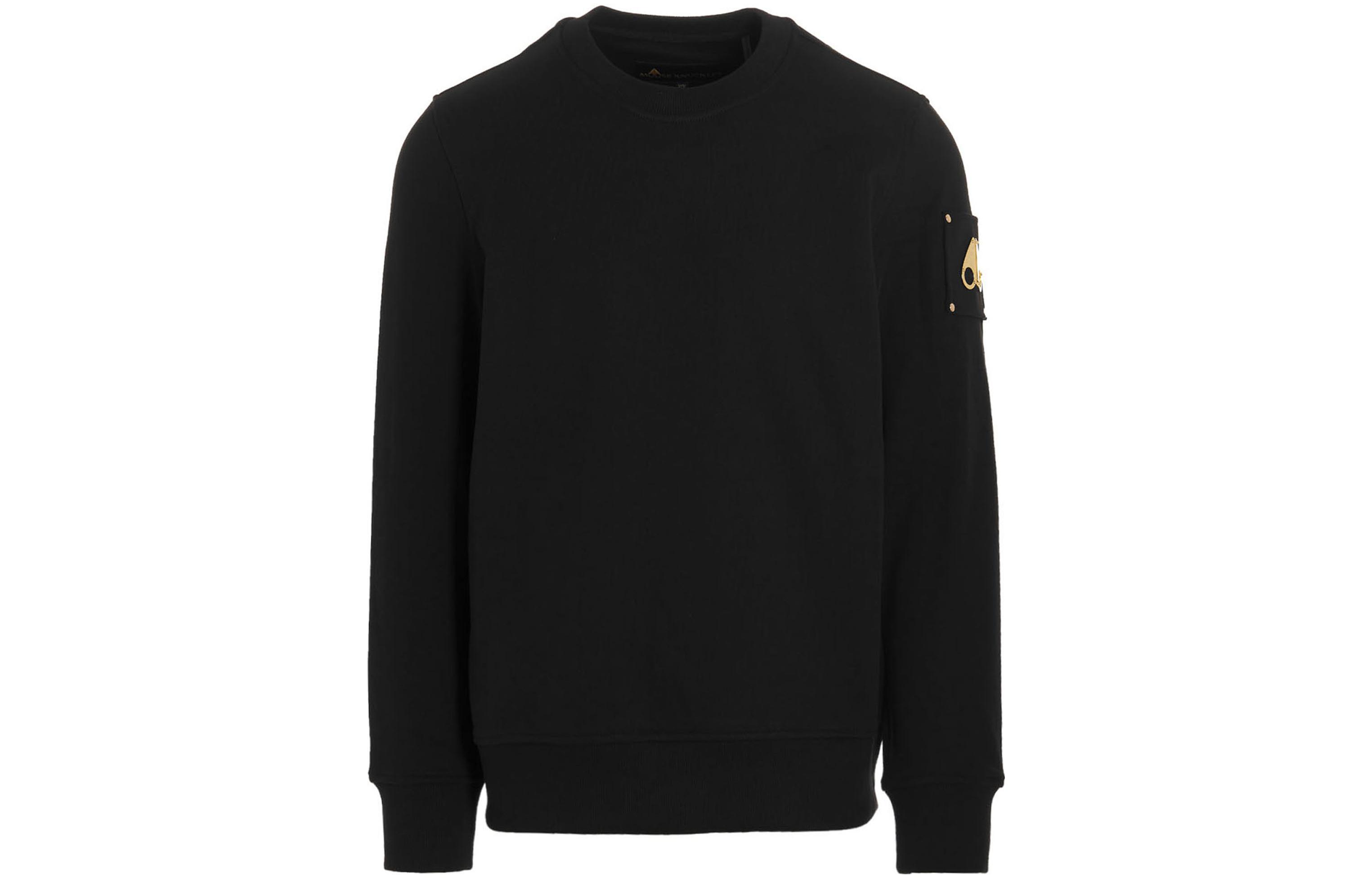 

Свитер с накладным логотипом Moose Knuckles, черный