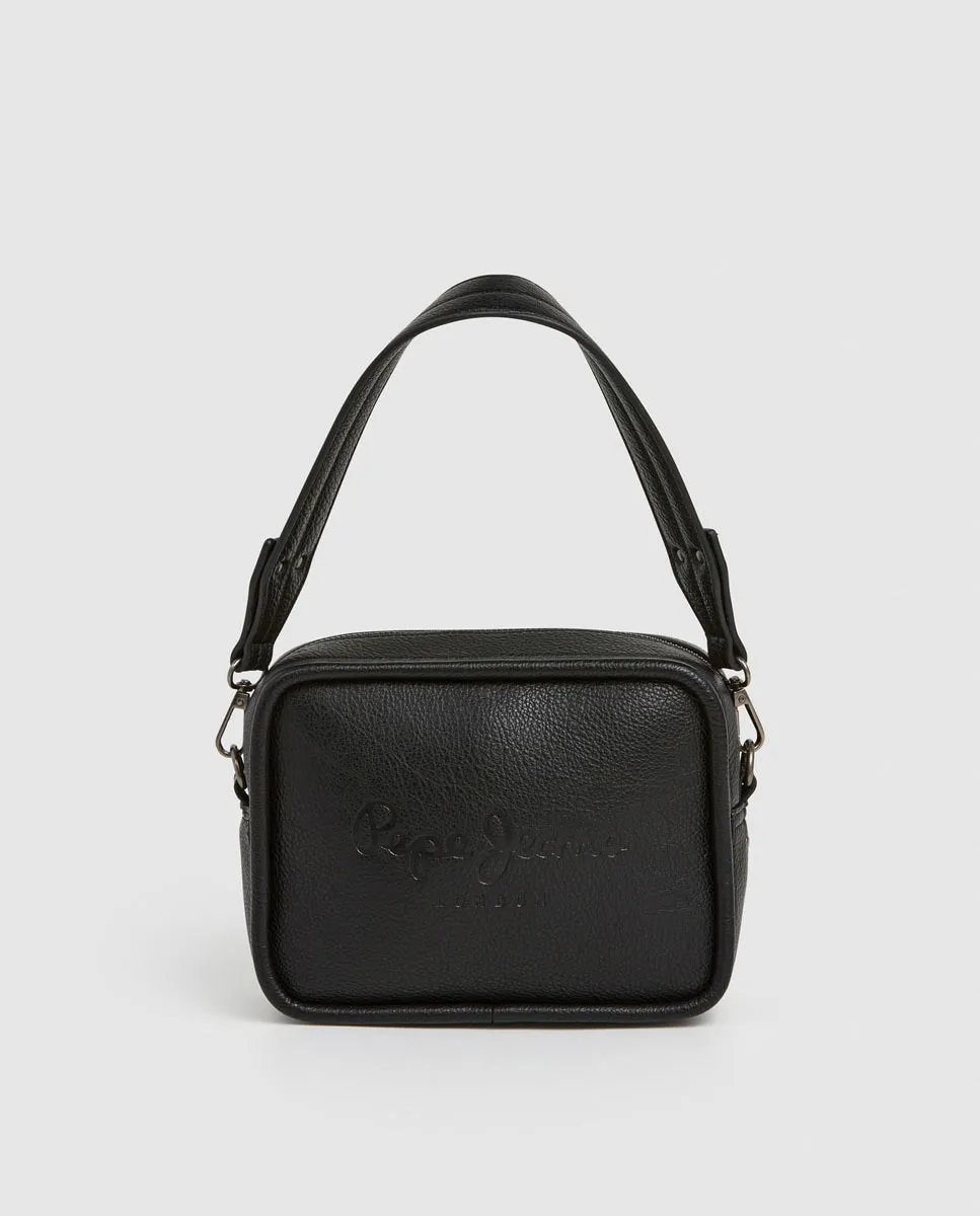 

Женская сумка-ведро Bassy Code с центральным логотип Pepe Jeans, черный