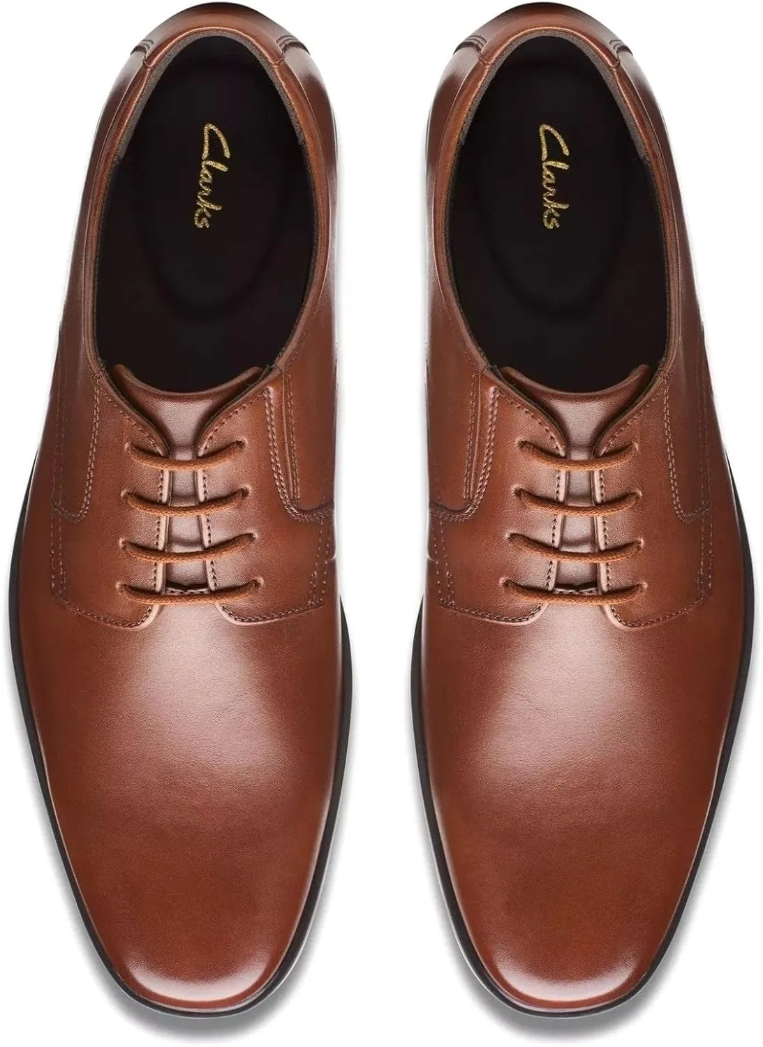 Мужские кроссовки Clarks Howard Walk на шнуровке - черная модель — фото 3