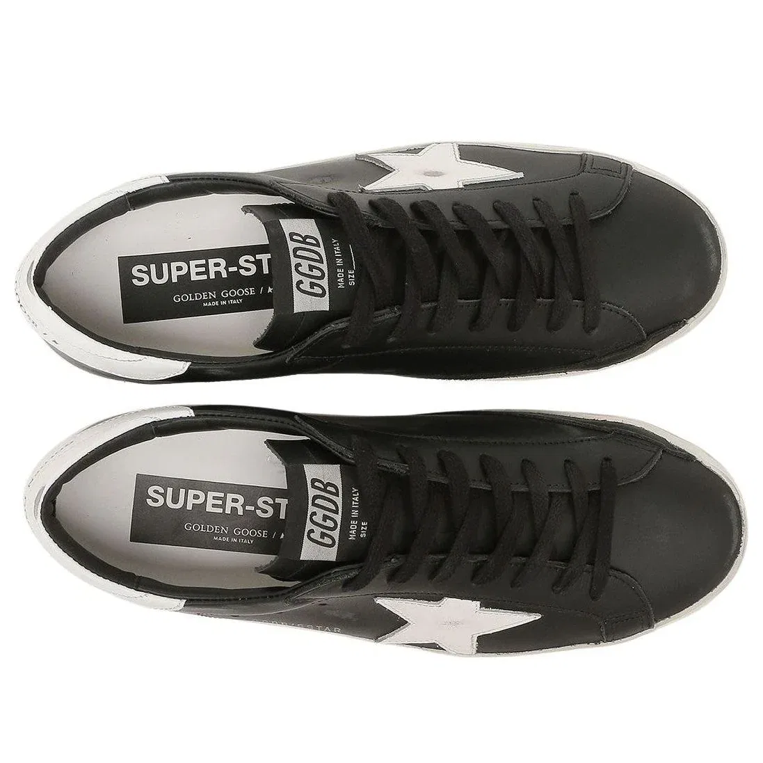 Кроссовки Golden Goose Super-Star 'Black White' GMF00101-F000321-80203, черный — фото 2