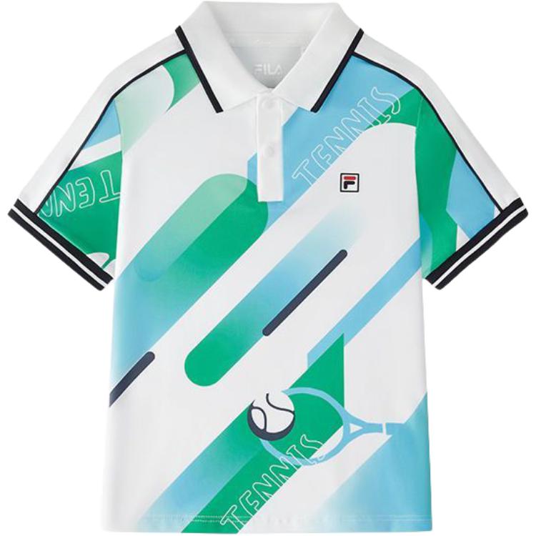 

Поло с принтом по всей поверхности для детей 3-7 лет FILA KIDS, All Over Print-Fza