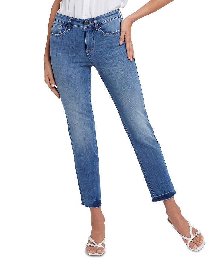 

Широкие укороченные джинсы Sheri Slim в цвете Bilbao NYDJ, синий