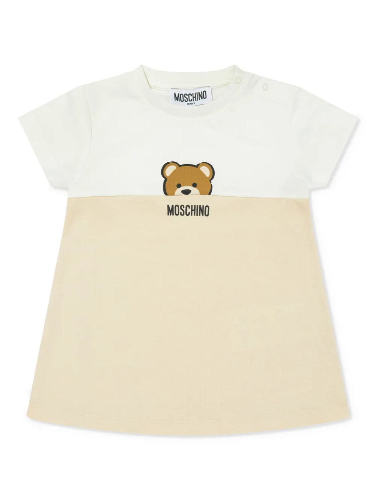 

Платье Moschino Kids с принтом Teddy Bear, нейтральный