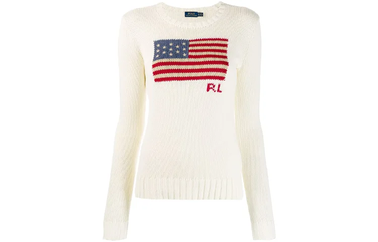 Джемпер из хлопка с вышитым логотипом Polo Ralph Lauren, белый