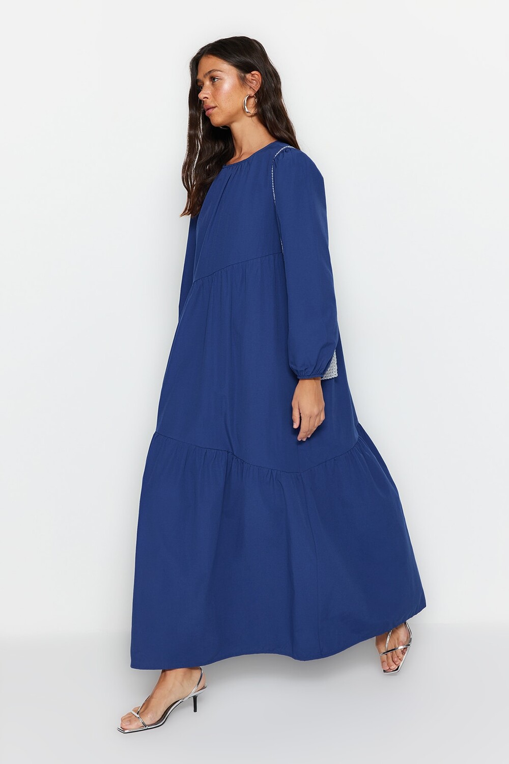 

Платье - Синий - А-силуэт Trendyol Modest, синий