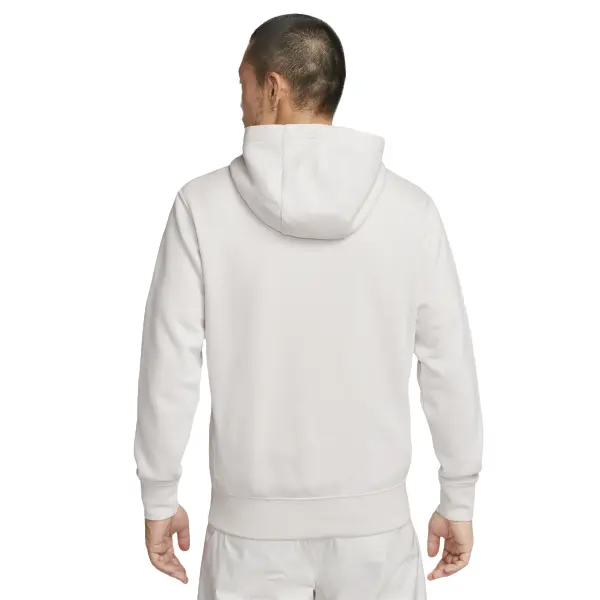 Толстовка Nike AS M NK CLUB+ BB PO HOODIE MCF Logo White, белый — фото 3