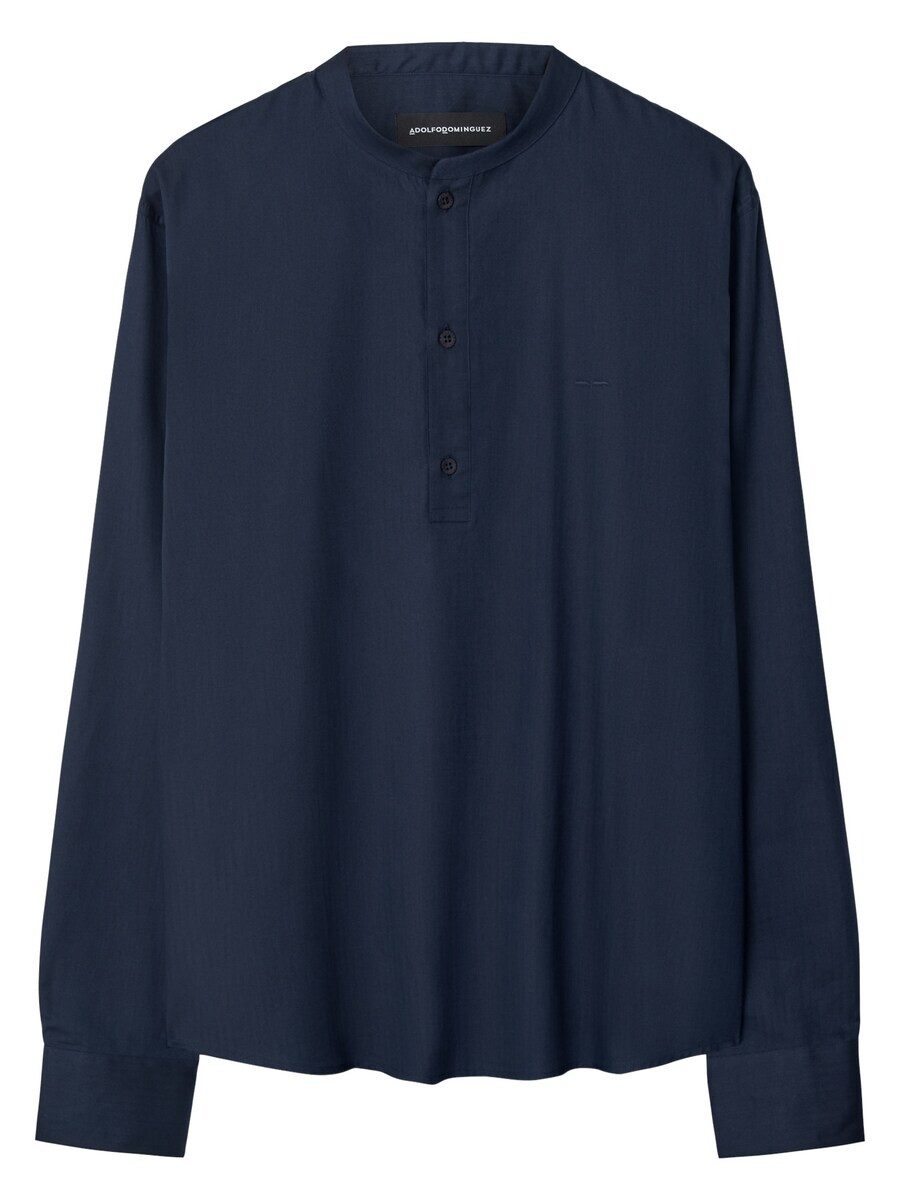 

Повседневная рубашка Adolfo Dominguez Regular fit Button Up Shirt, темно-синий