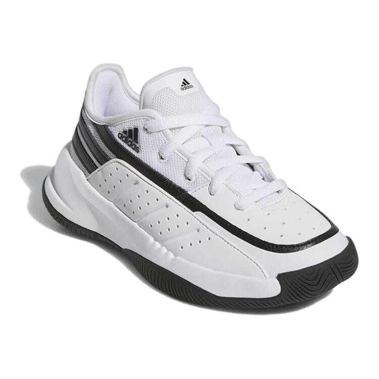 Баскетбольные кроссовки Front Court Kids GS Low-top белые/черные Adidas, белый/черный — фото 3