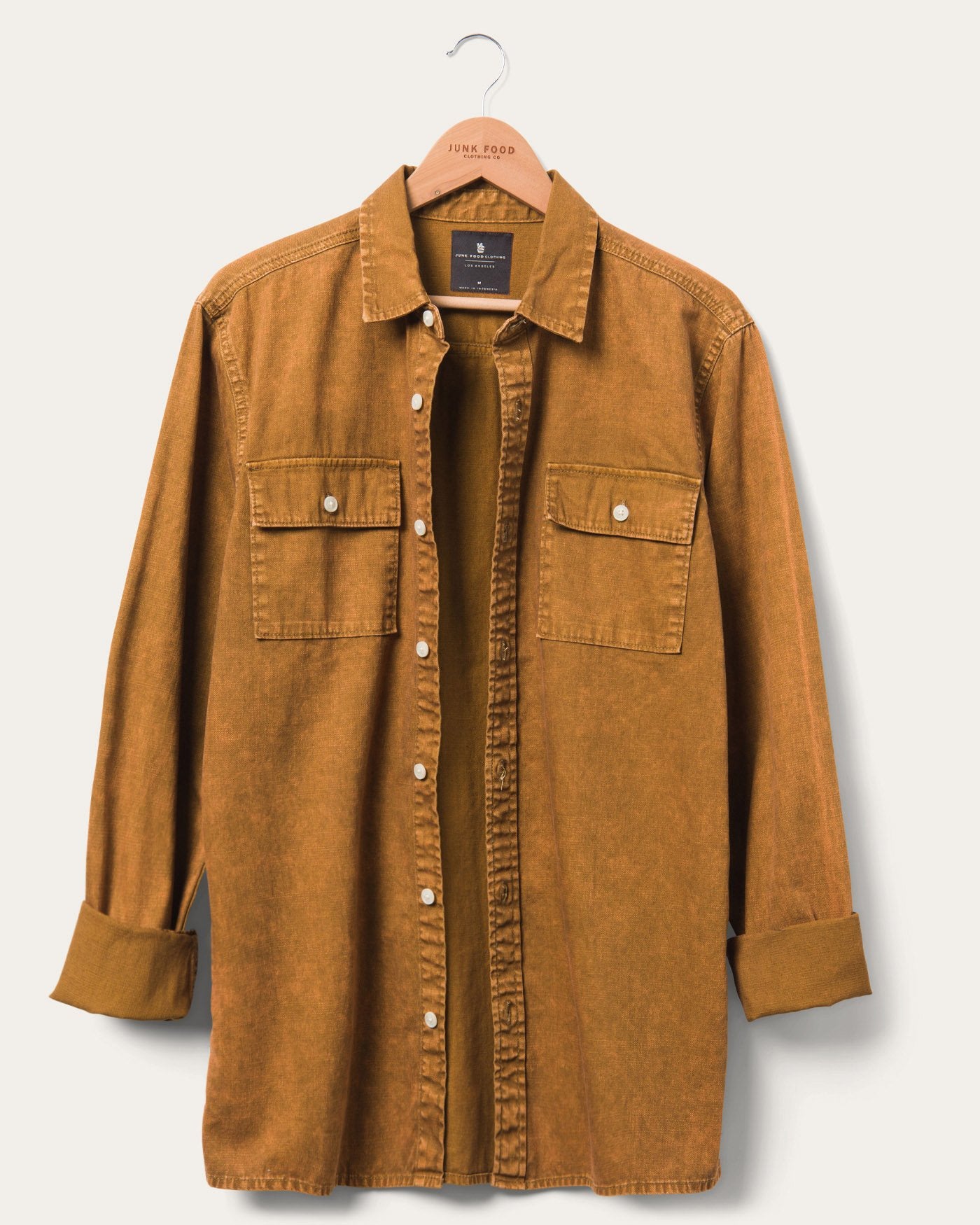 

Мужская рубашка Pryde с длинным рукавом Junk Food Clothing, цвет monks robe