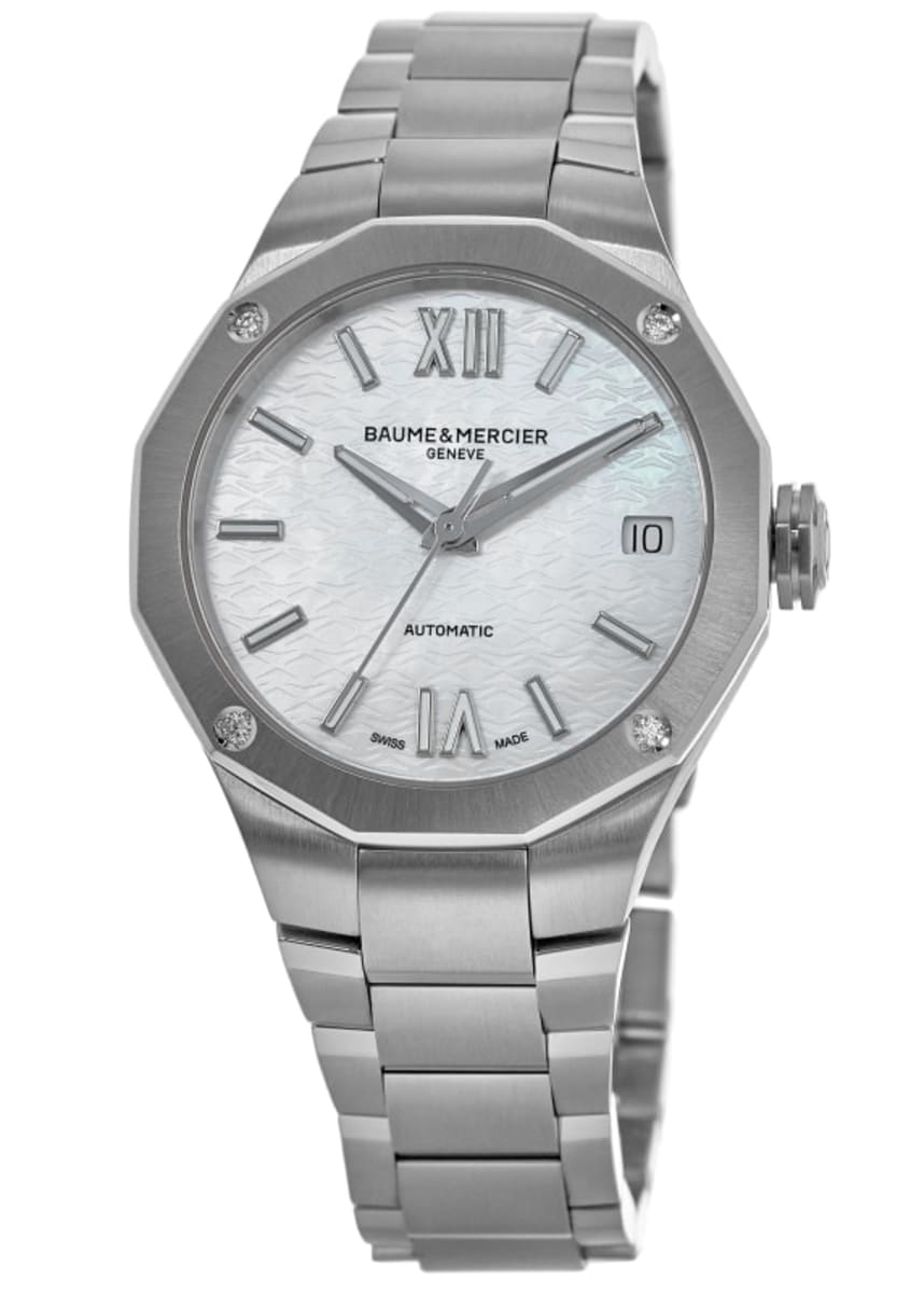 

Baume & Mercier Riviera автоматические женские часы из перламутровой стали 10676, цвет mother of pearl