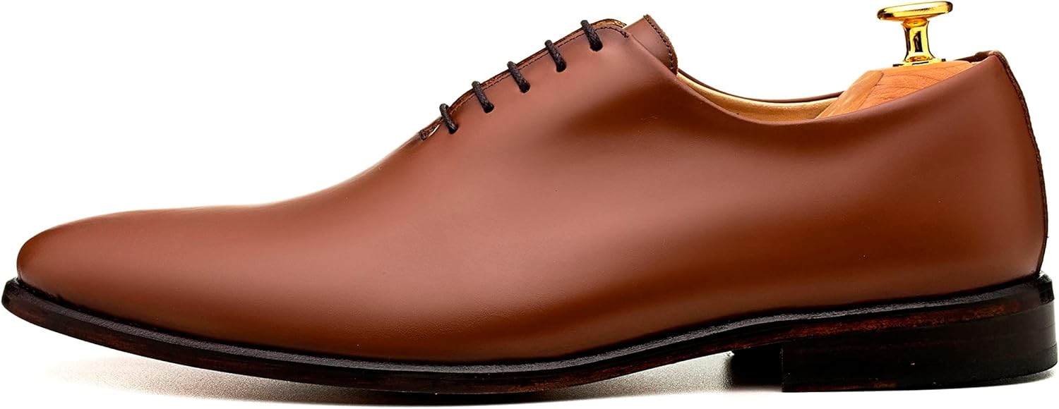 Классические/формальные кожаные туфли ADOLFO TURRION Oxfords Wholecut Madrid, Whiskey Brown