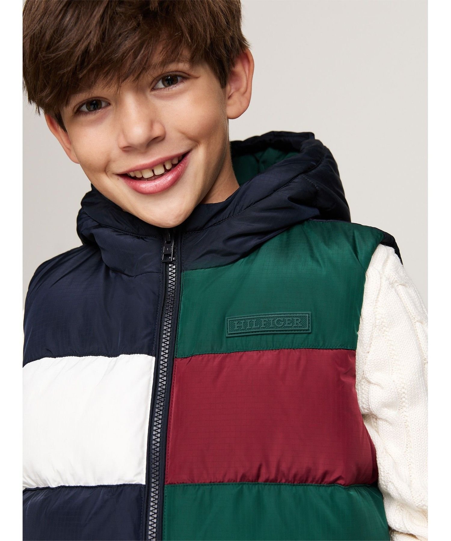 (K) Жилет из рипстопа с цветными блоками от TOMMY HILFIGER BOYS, Multi — фото 3
