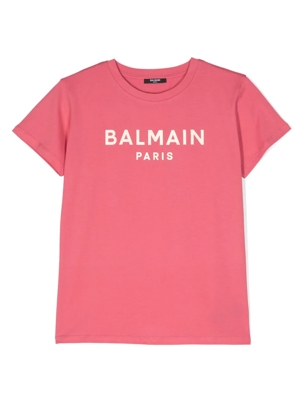

Футболка с логотипом Balmain Kids, розовый