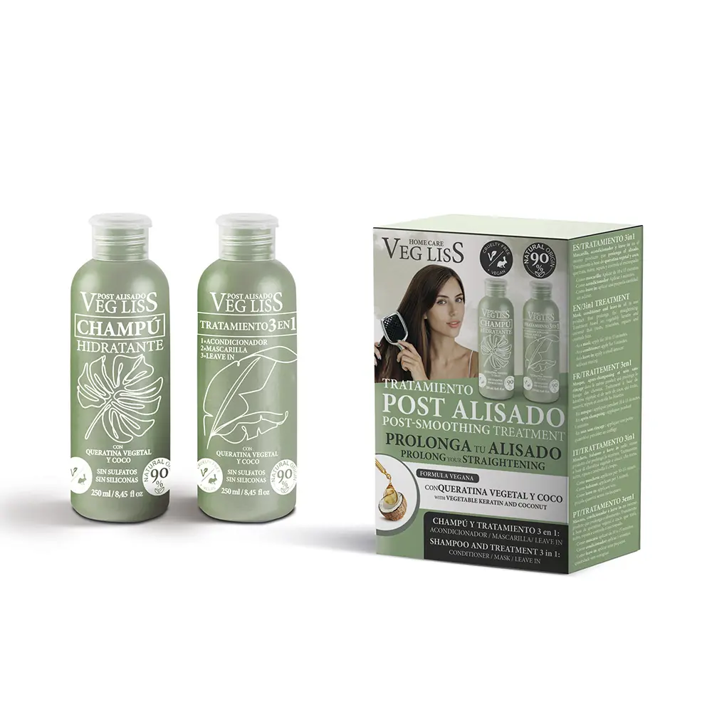 

Шампунь Veg liss post alisado vegano champú y tratamiento 3 en 1 Veg Liss, 2 шт.