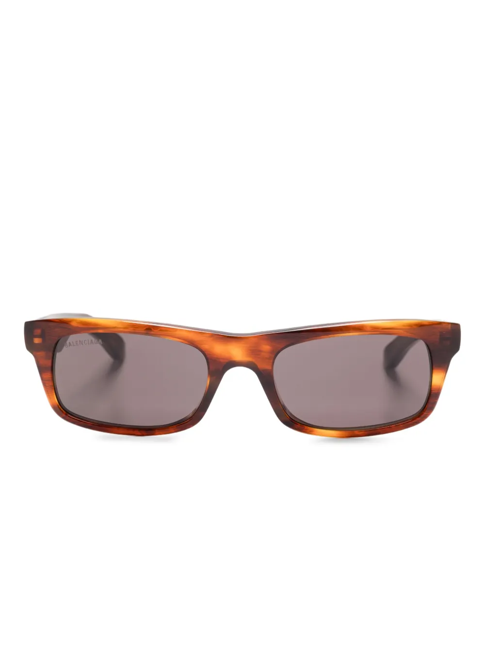 

Солнцезащитные очки в прямоугольной оправе Balenciaga Eyewear, коричневый