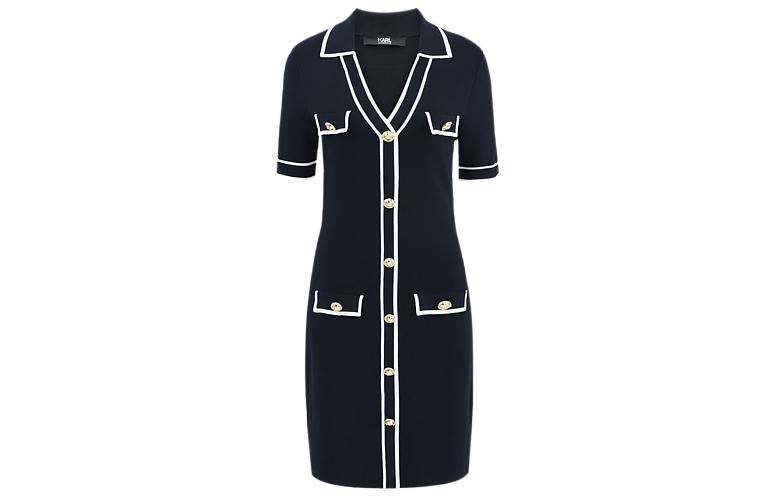 

KARL LAGERFELD / Karl Lagerfeld Jeans Платье с короткими рукавами KARL LAGERFELD женское черное