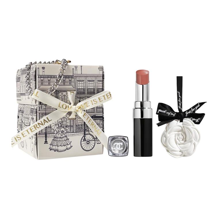 CHANEL Помада Miss Cocoa Satin Shimmer 3g + ароматерапия + черная коробка Angel Box с атласным блеском — фото 3
