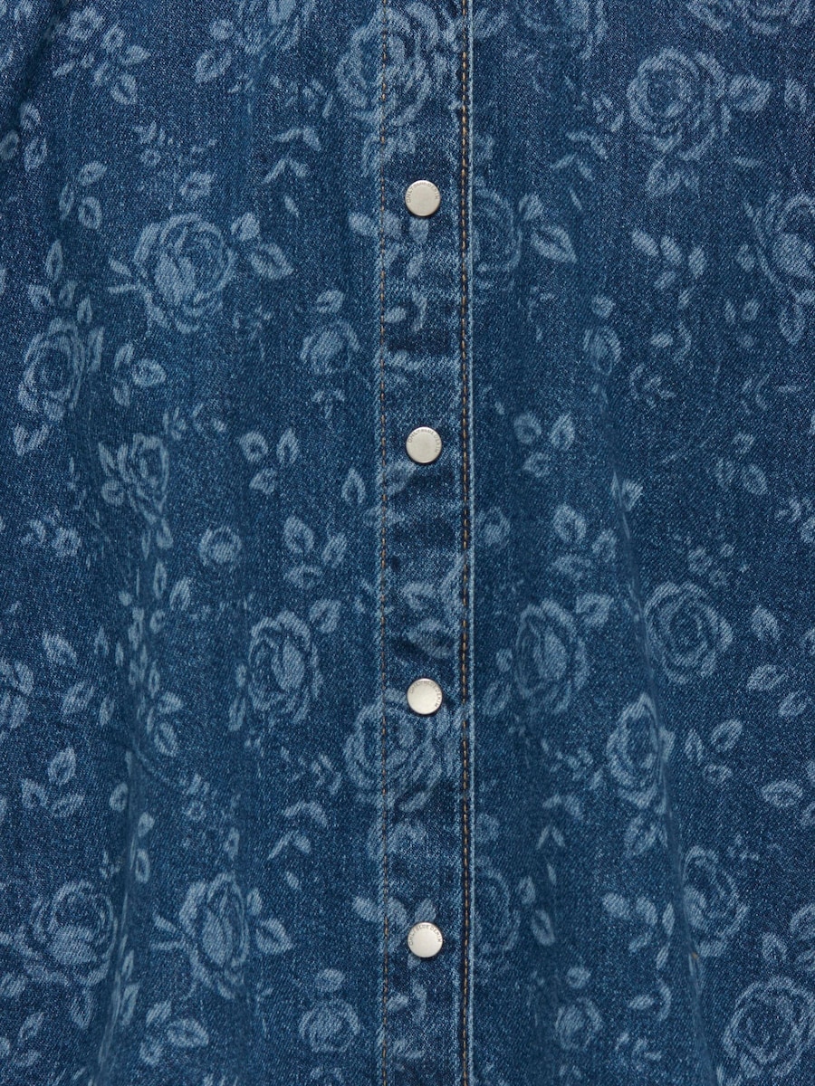 Блузка комфортного кроя ONLY GIRLS KOGGrace, Blue/Blue Denim — фото 3