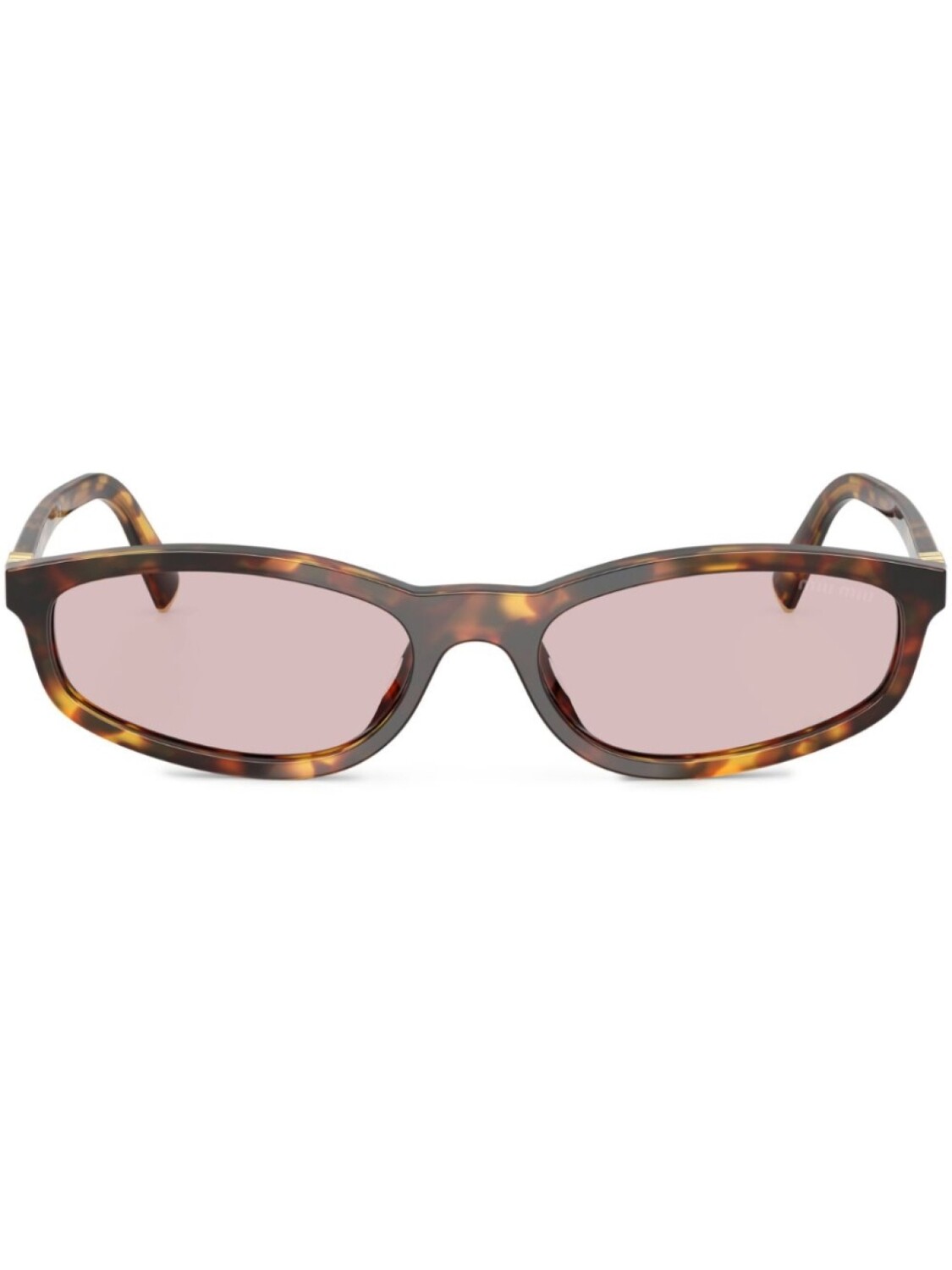 

Солнцезащитные очки в оправе черепаховой расцветки Miu Miu Eyewear, коричневый