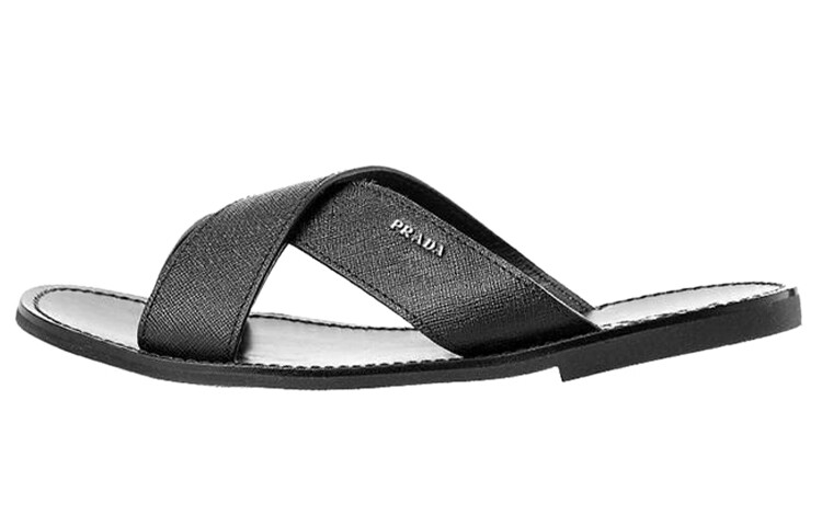 

Шлепанцы мужские черные Prada