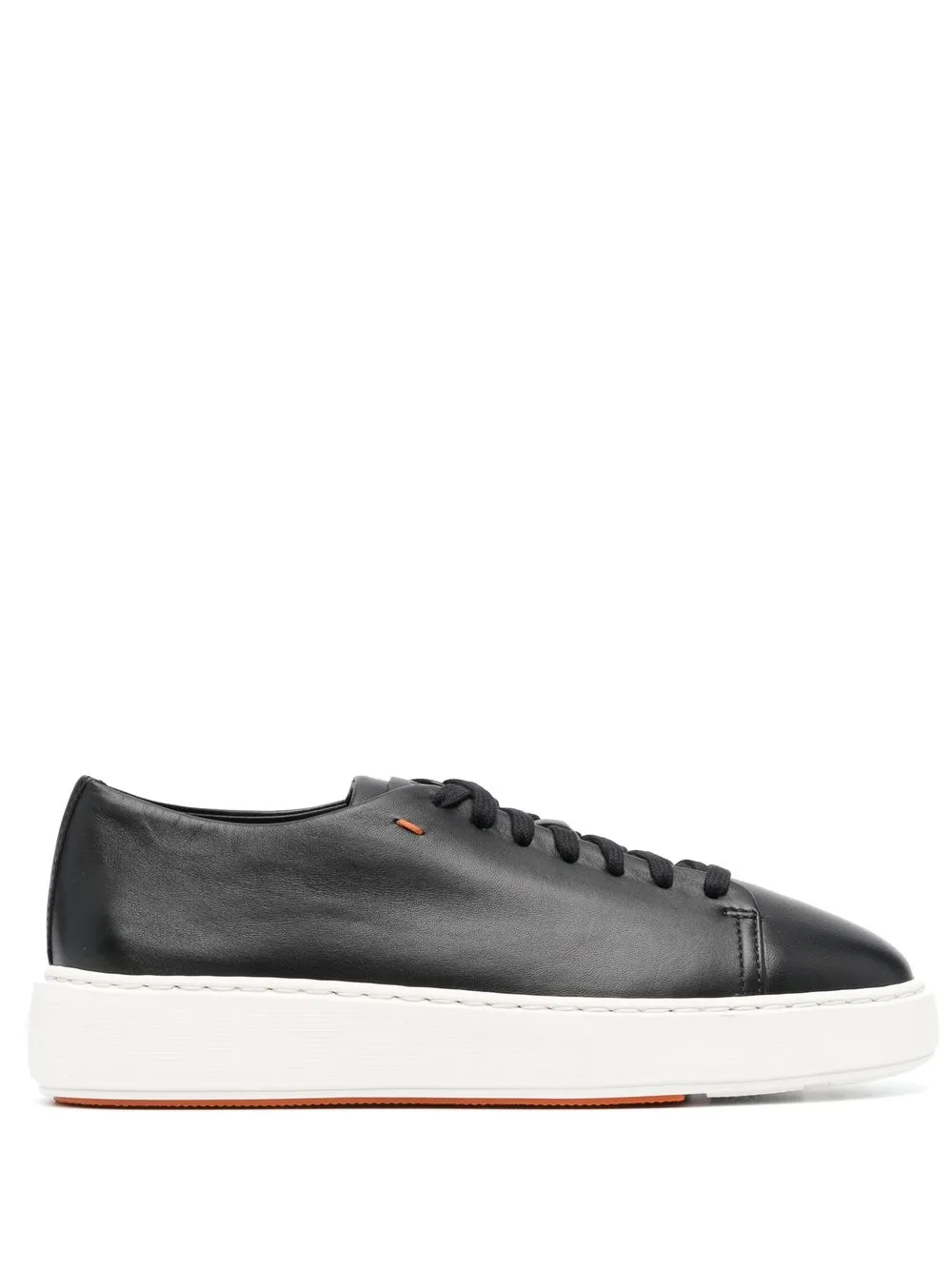 Кеды на шнуровке Santoni, черный