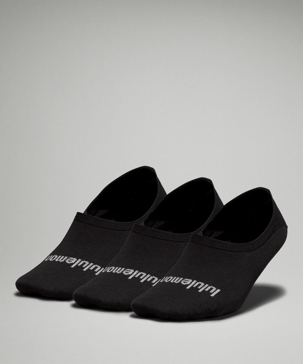 

Женские носки-невидимки Daily Stride Comfort No-Show 3 шт Lululemon, черный