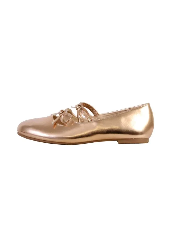 Балетные туфли ballerine enfant à elastiques super mode poti pati с ремешком на щиколотке Super Mode, Champagne Or