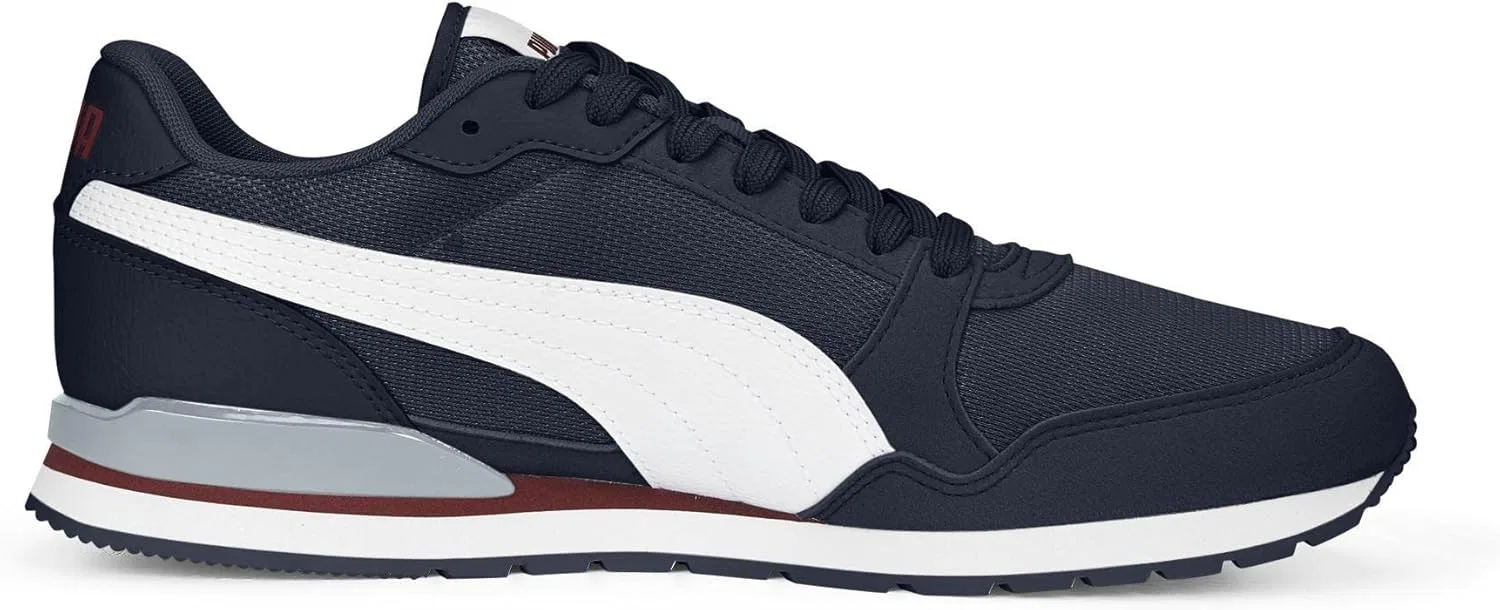 Мужские кроссовки St Runner V3 с сеткой PUMA, Platinum Grey Puma White Parisian Night — фото 2
