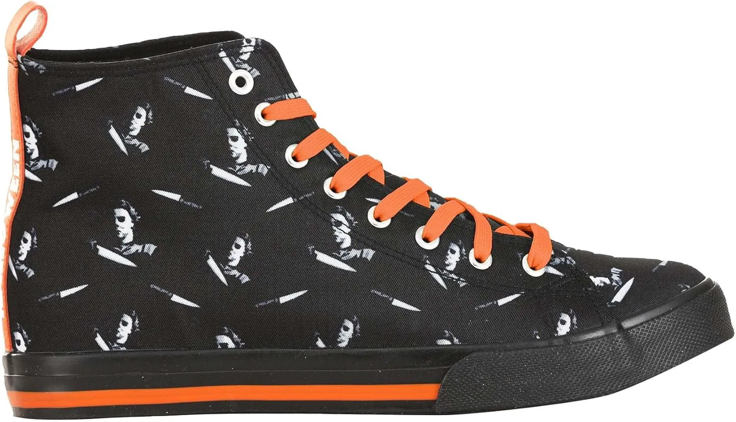 

Хэллоуин Взрослые Кроссовки Майкл Майерс Высокие | Кроссовки на шнуровке с принтом по всей поверхности из фильма ужасов Майкл Майерс Fun Costumes, черный