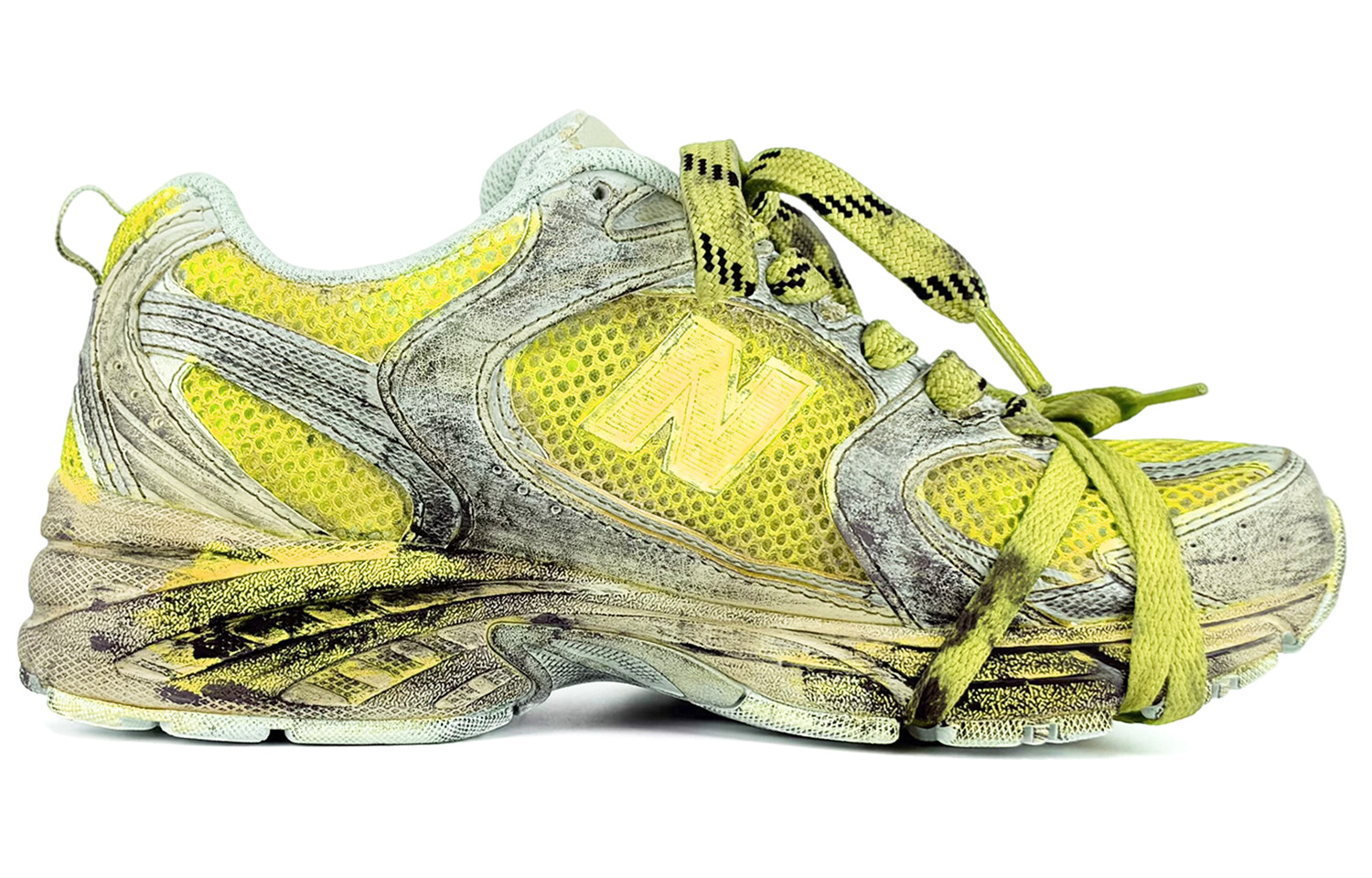 

Кроссовки NB 530 унисекс с низким верхом желто-серый New Balance