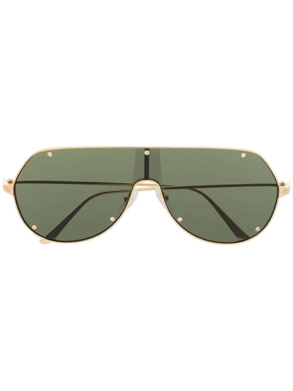 

Солнцезащитные очки-маска Cartier Eyewear, золотой