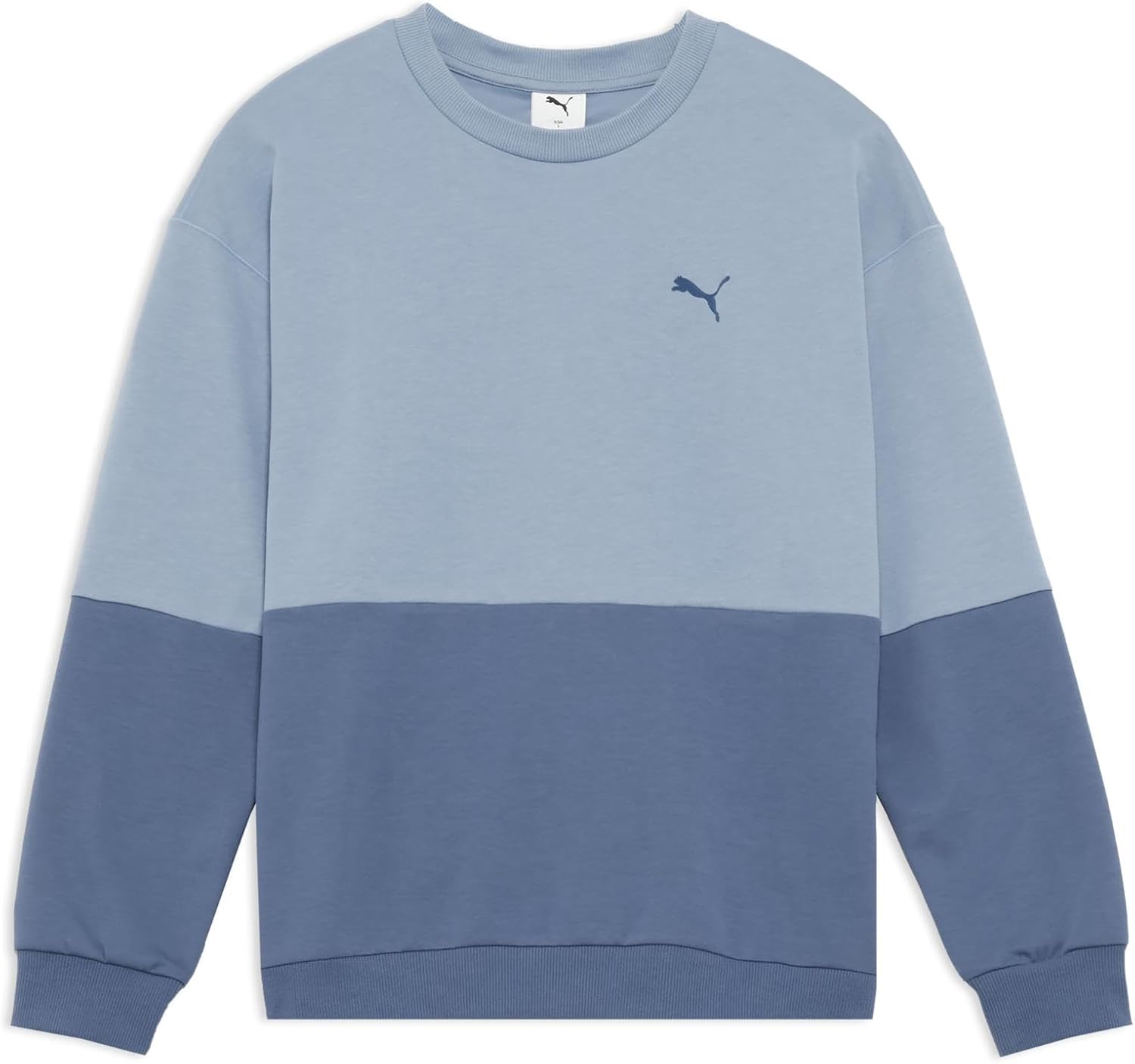 

Мужская спортивная толстовка Puma ESS MX Relaxed Seasonal Crew, размер DK 690122, повседневный стиль, синий